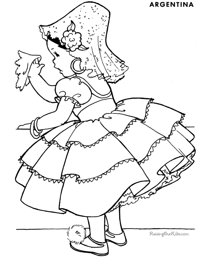 Icolor little kids around the world argentina coloring pictures coloring pages horse coloring pages