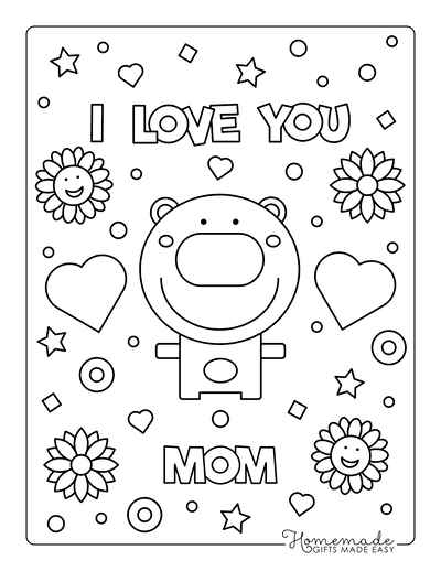 Free printable mothers day coloring pages for kids