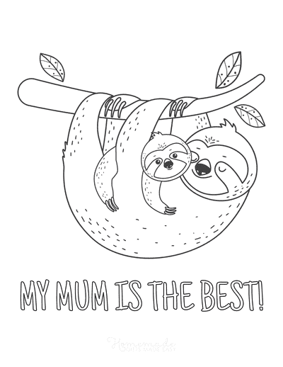 Free printable mothers day coloring pages for kids