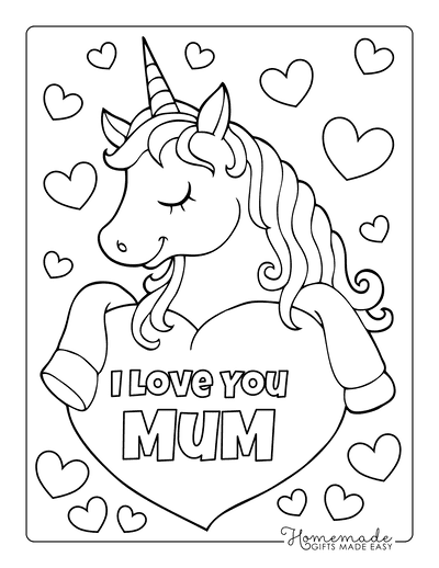 Free printable mothers day coloring pages for kids