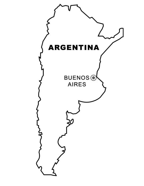 Argentina coloring pages