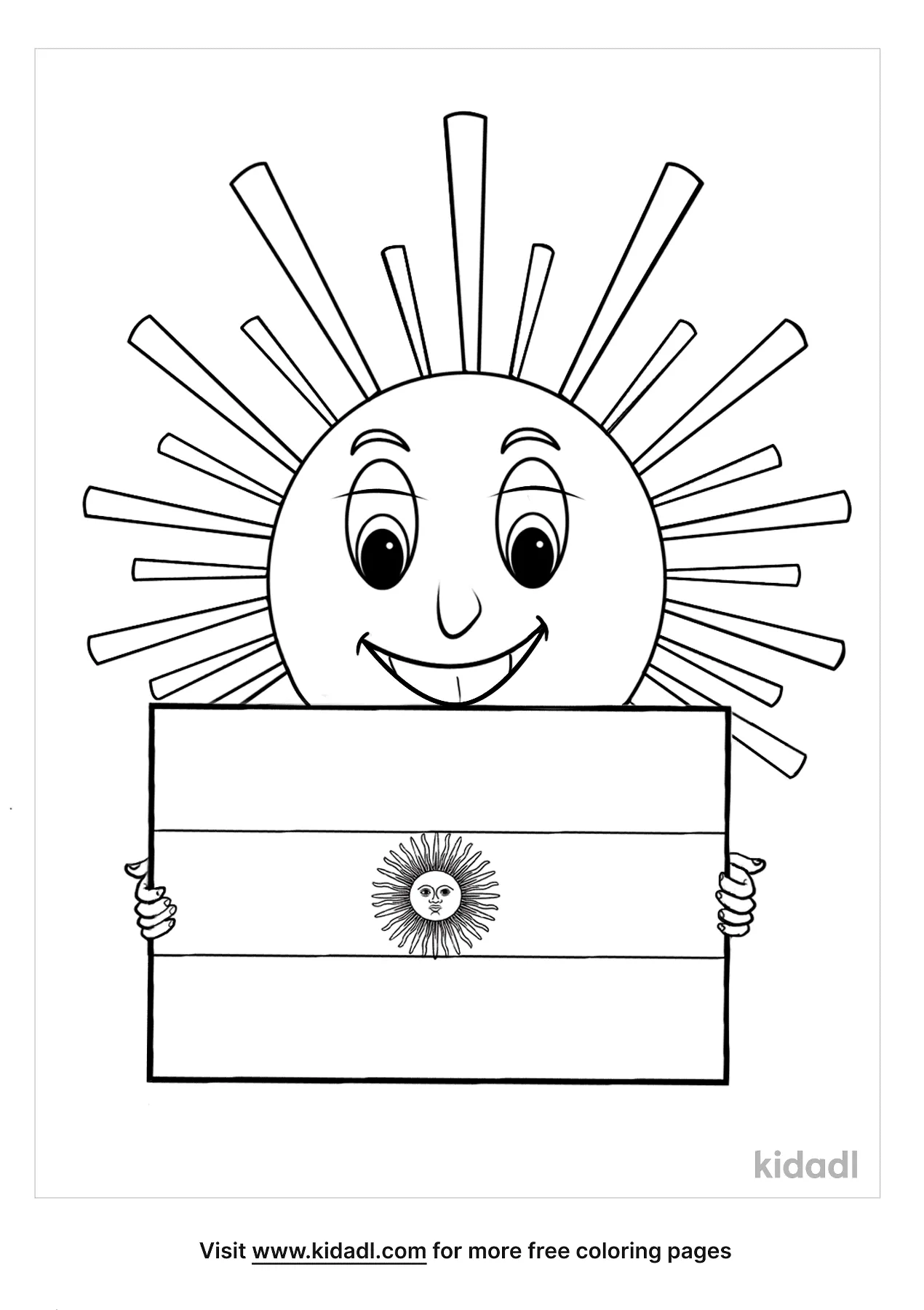 Free argentina flag coloring page coloring page printables