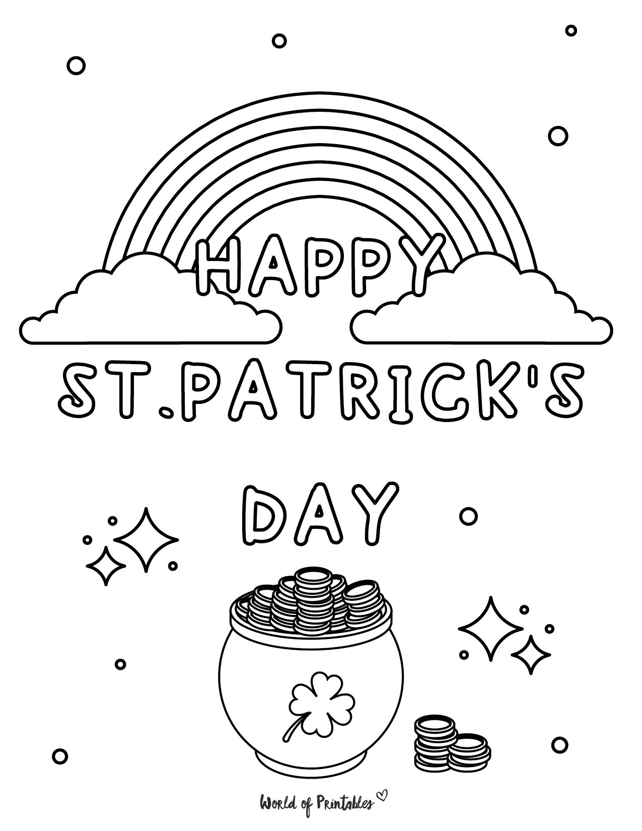 St patricks day coloring pages