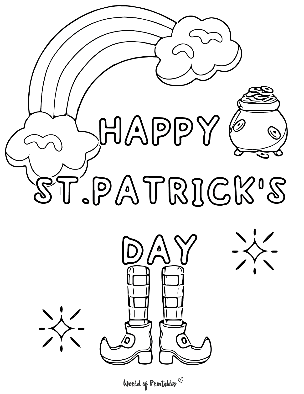 St patricks day coloring pages