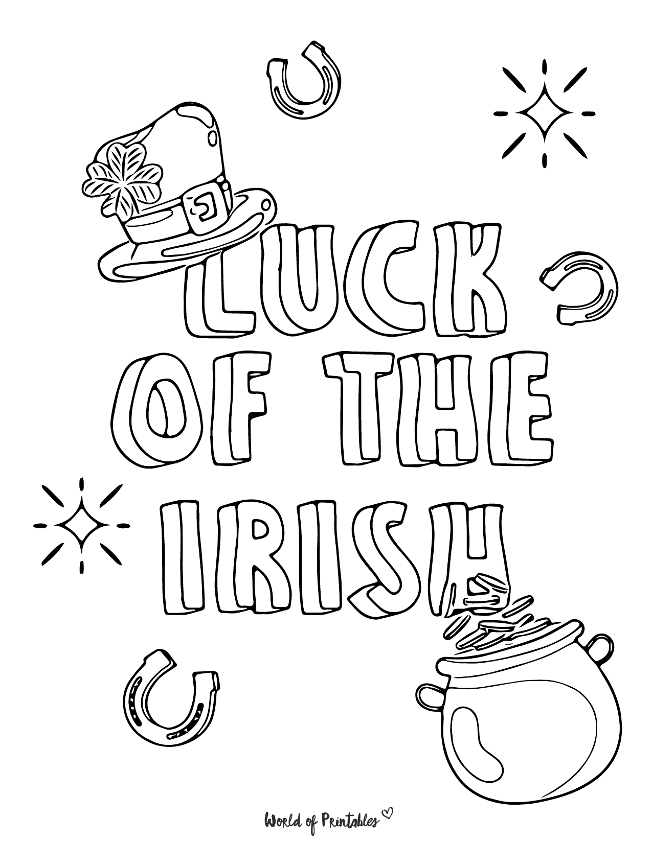 St patricks day coloring pages