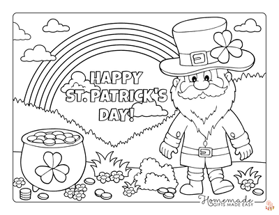 Saint patricks day coloring pages for kids