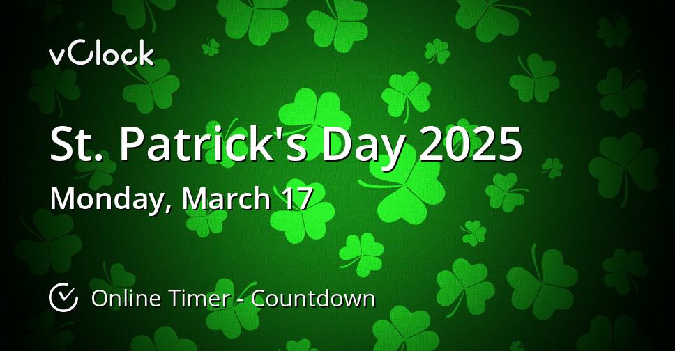 When is st patricks day