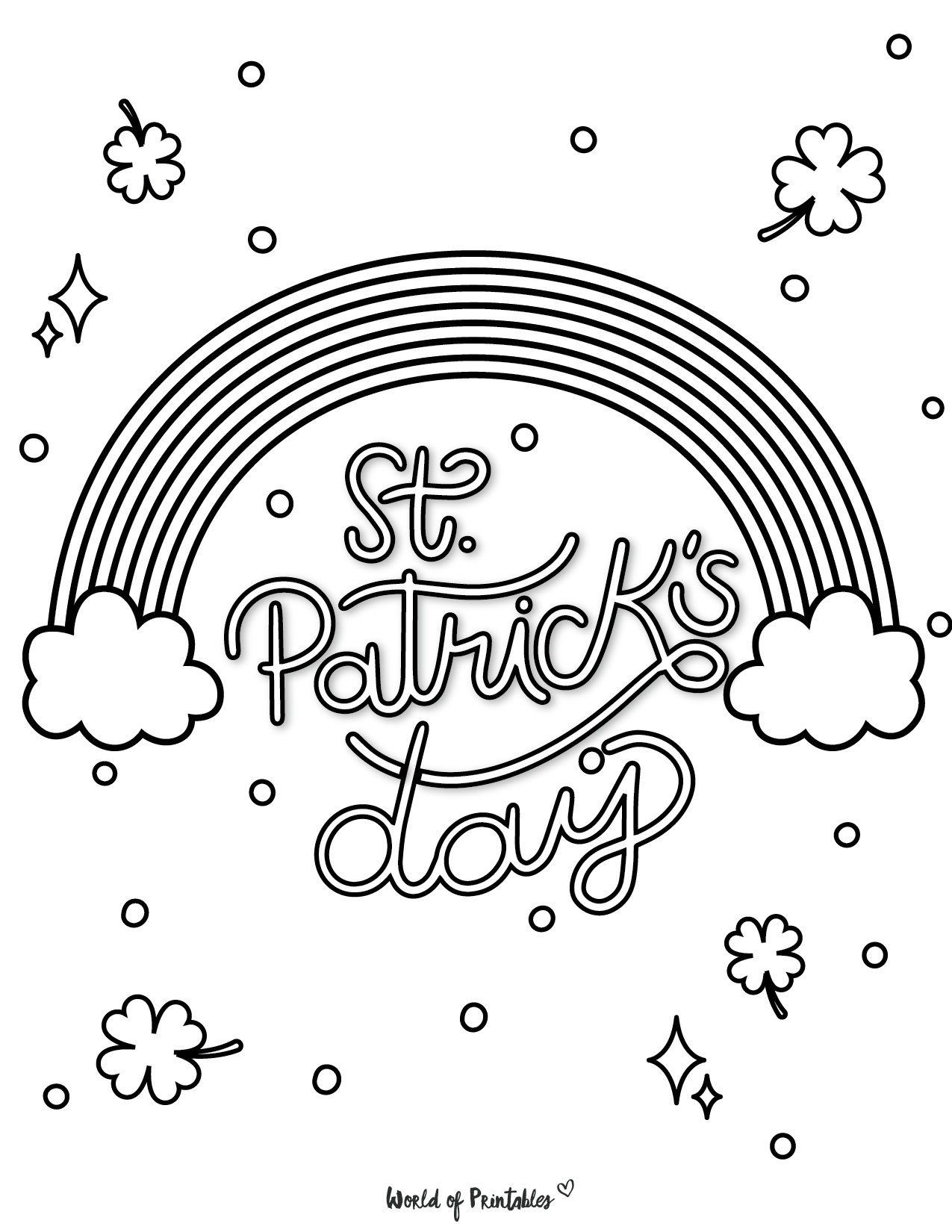 St patricks day coloring pages