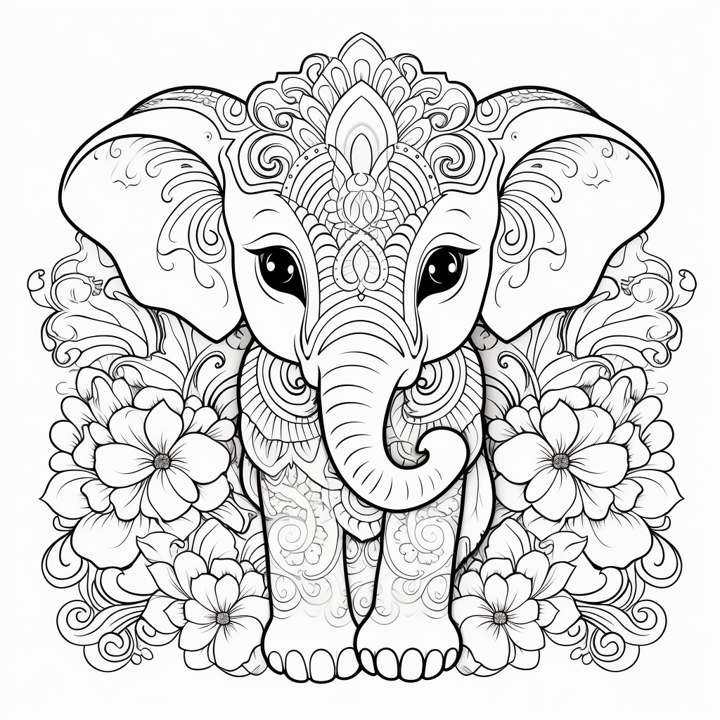 Animal coloring pages for adults