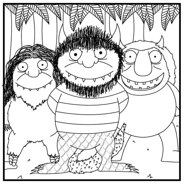 Where the wild things are coloring page coloring pages free printable coloring pages coloring books