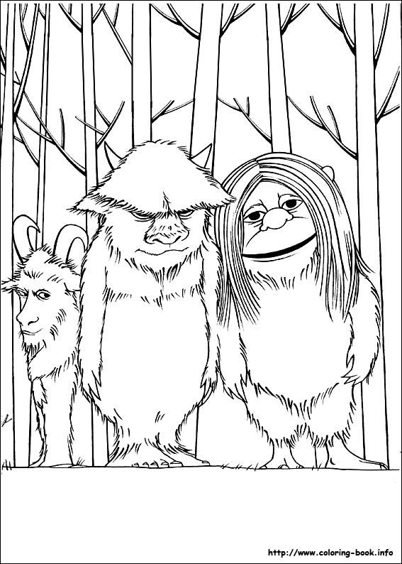 Where the wild things are coloring picture