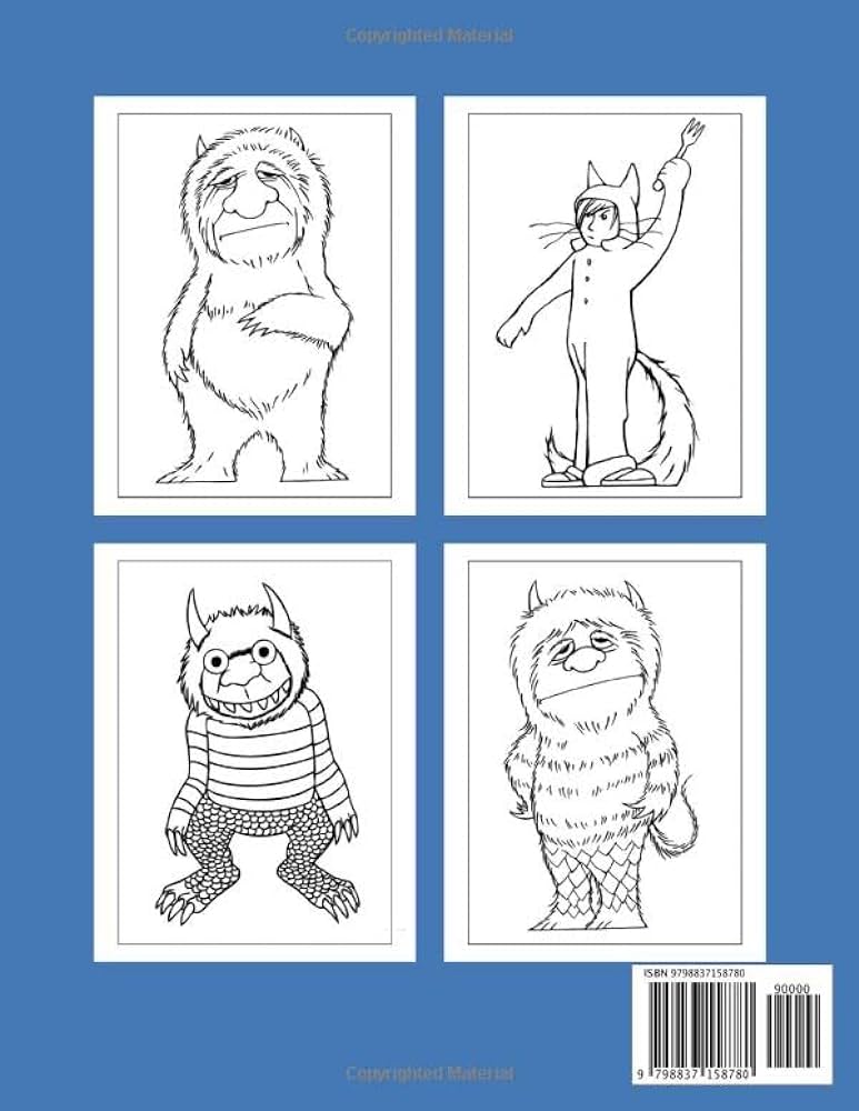 Where the wild things are coloring book a fantastic gift for kids adults and fans who want to relax and have fun jae cosgrove books