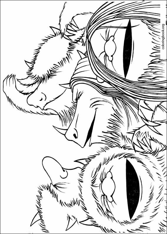 Where the wild things are coloring page