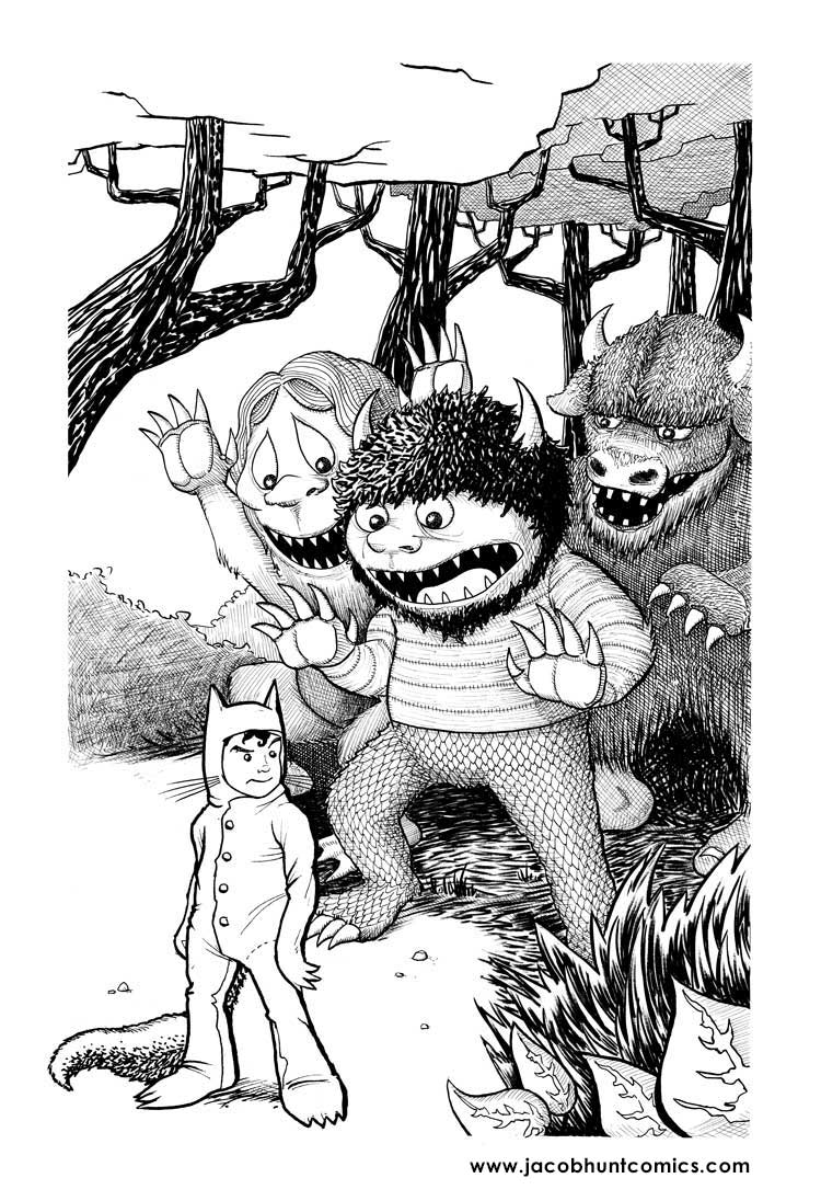 Jacob hunt ics illustration my doomed affair rumspringer where the wild things are