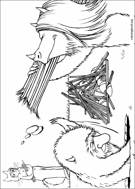 Where the wild things are coloring page