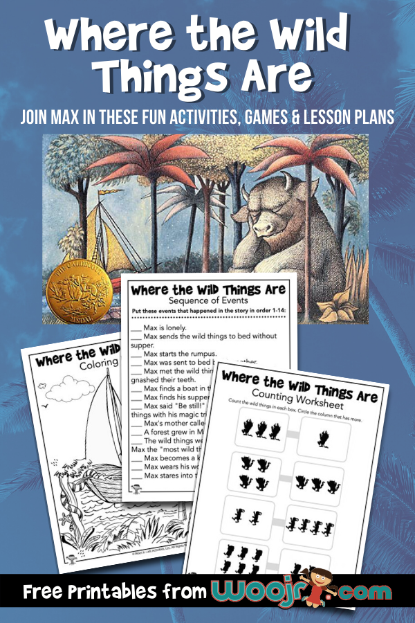 Where the wild things are activities games lesson plans and movie news