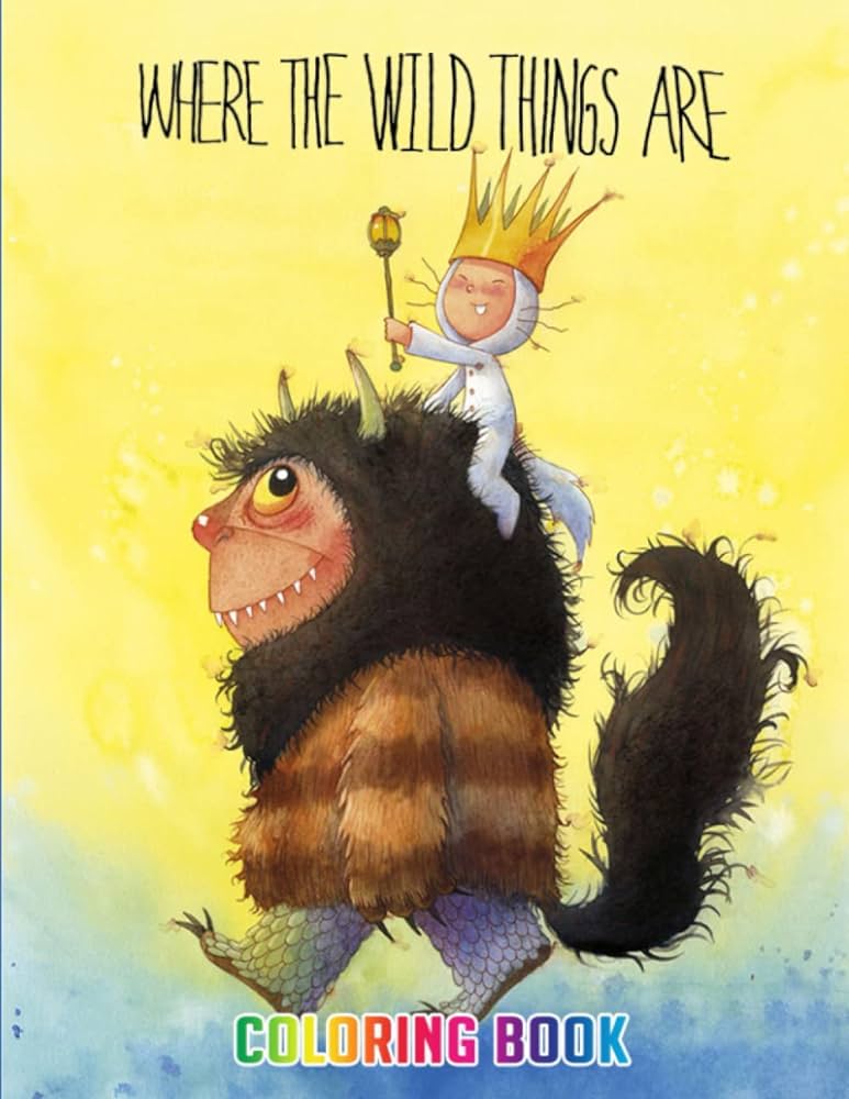 Where the wild things are coloring book a fantastic gift for kids adults and fans who want to relax and have fun jae cosgrove books