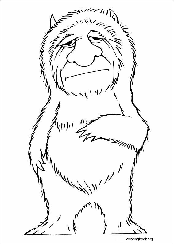 Where the wild things are coloring page