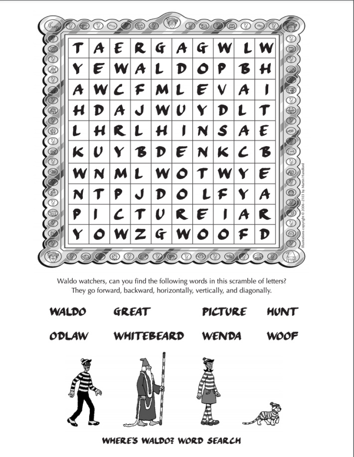 Wheres waldo free games printables â kids activities blog