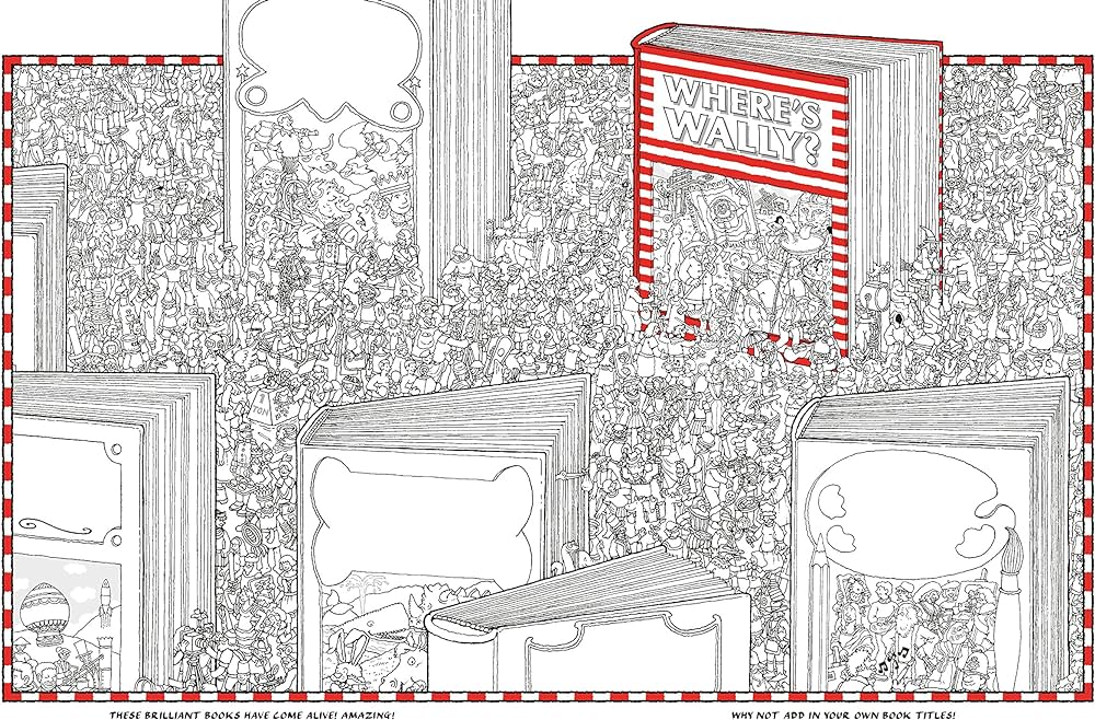 Wheres wally the colouring book martin handford books