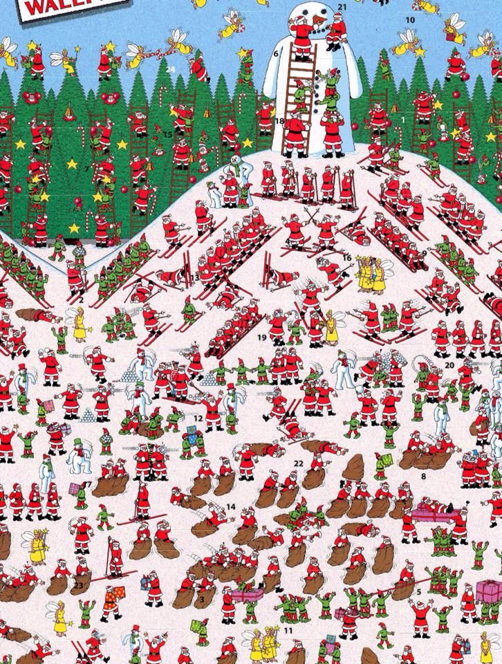 Wheres wally wheres waldo pictures christmas art