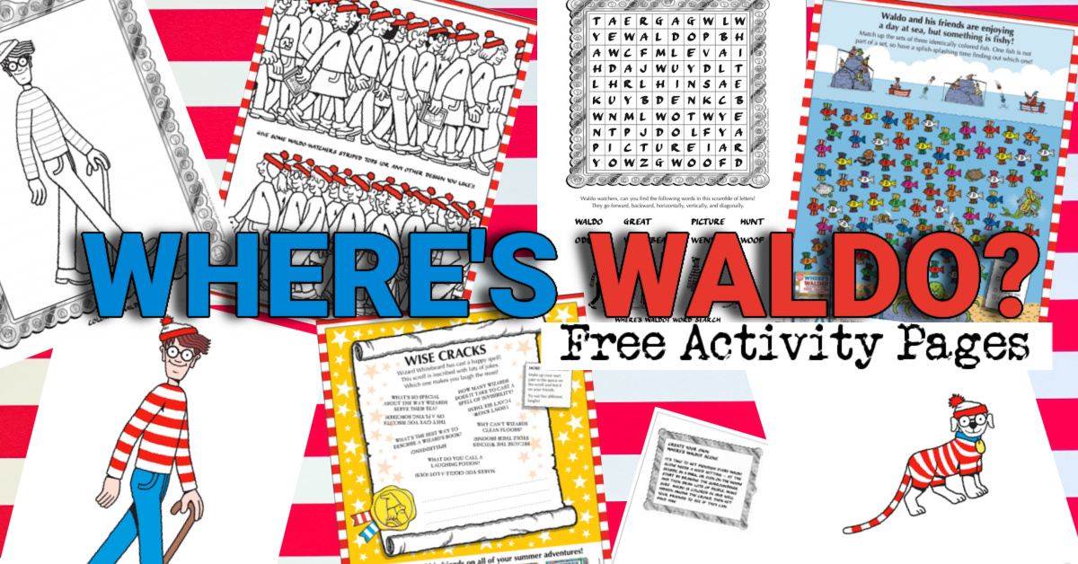 Wheres waldo free games printables â kids activities blog