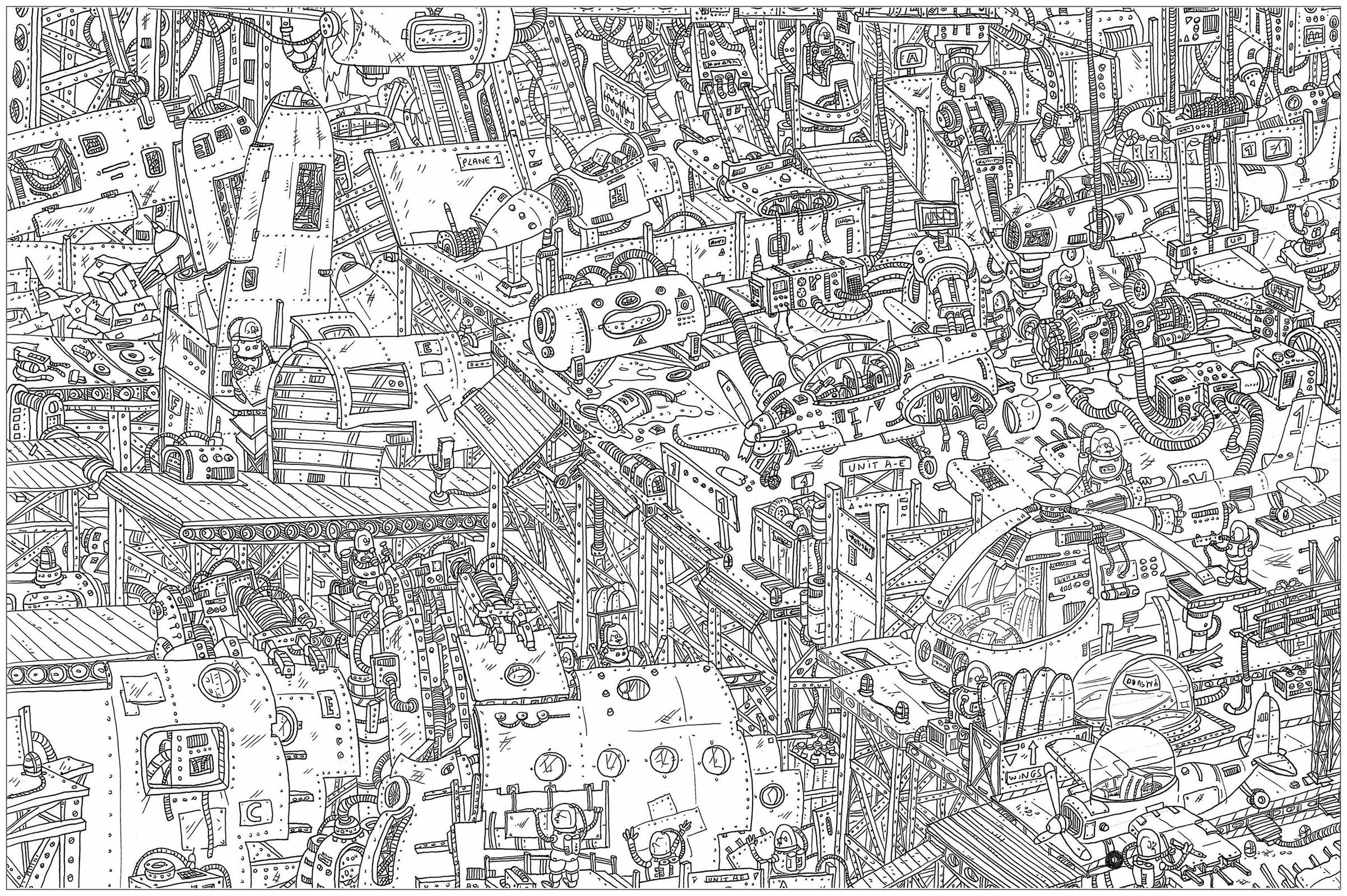 Factory a plex coloring page where is waldo stylefrom the gallery architecture livingartâ coloring pages coloring books adult coloring book pages