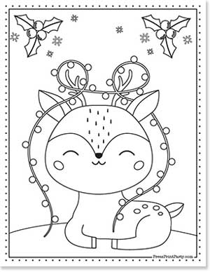 Free christmas coloring pages for kids