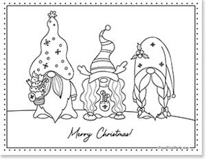 Free christmas coloring pages for kids