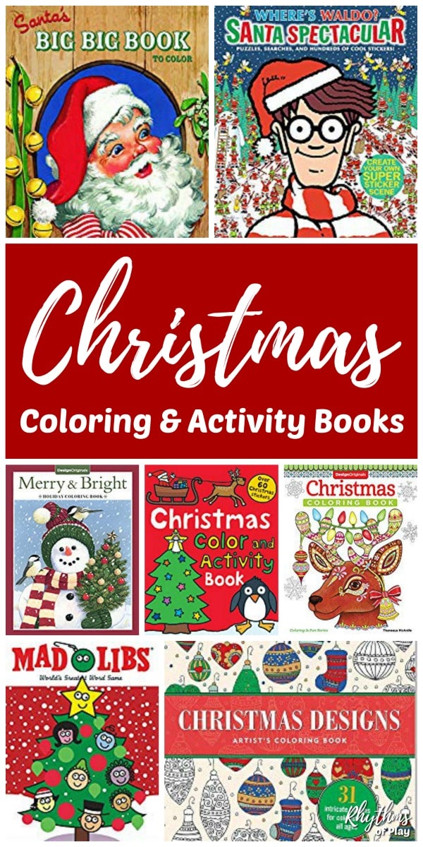 Best christmas coloring and activity books for kids teens and adults