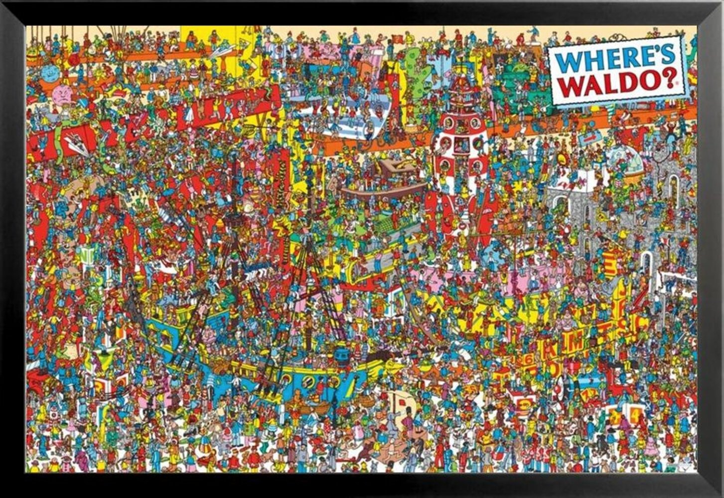 Winston porter wheres waldo framed on paper print