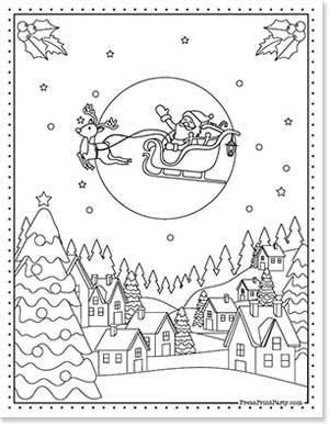 Free christmas coloring pages for kids