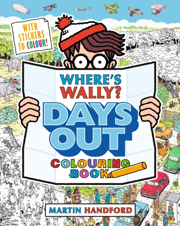 Wheres wally days out colouring book martin handford