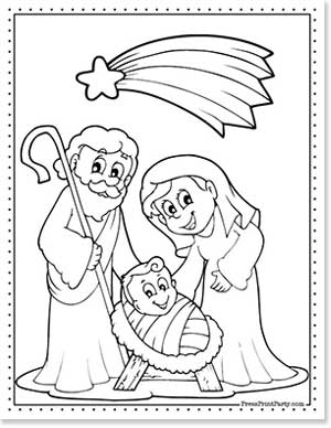 Free christmas coloring pages for kids