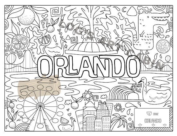 Orlando coloring page