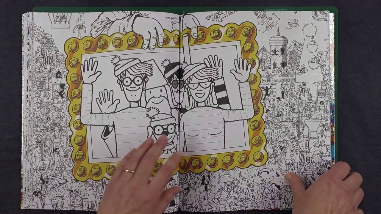 Colouring book review wheres wally with colouring hints and tips