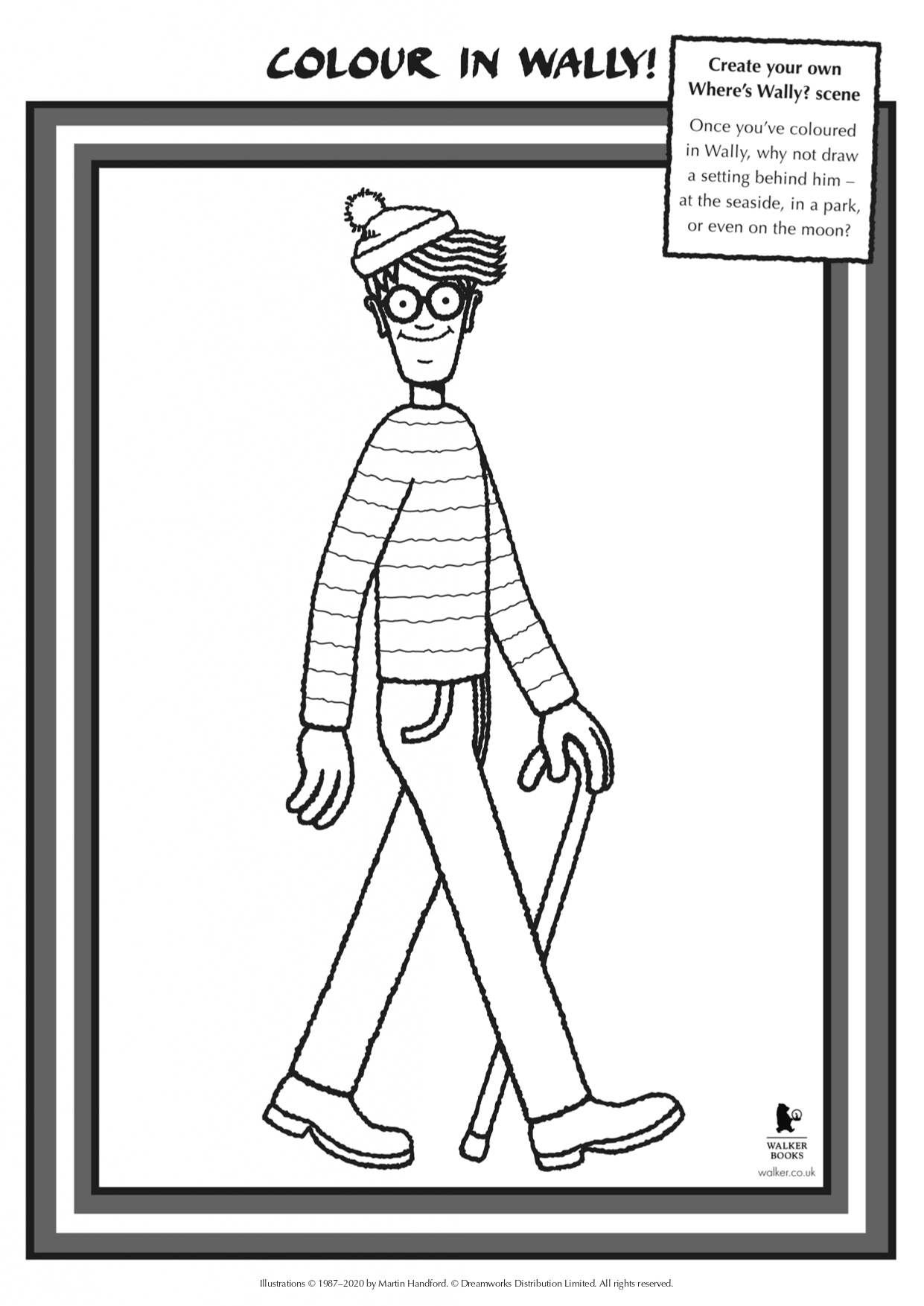 Wheres wally activity sheet