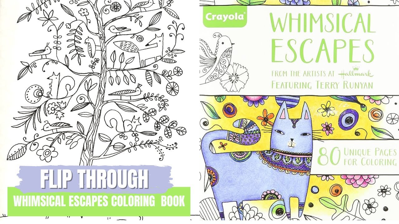 Crayola whimsical escapes coloring book review