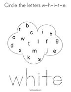 White coloring pages