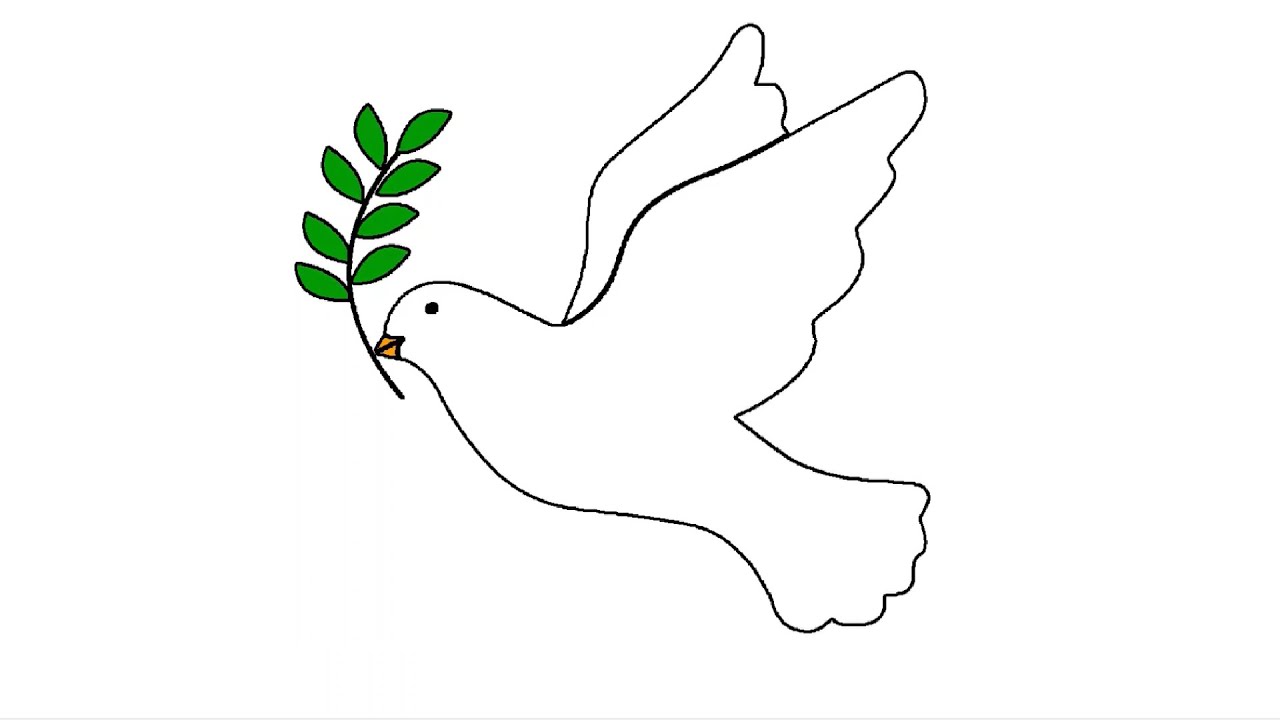 How to draw peace logo peace dove drawing draw and color peace logo draw dove draw peace