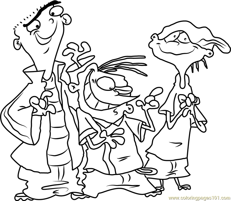 Edd n eddy coloring page for kids