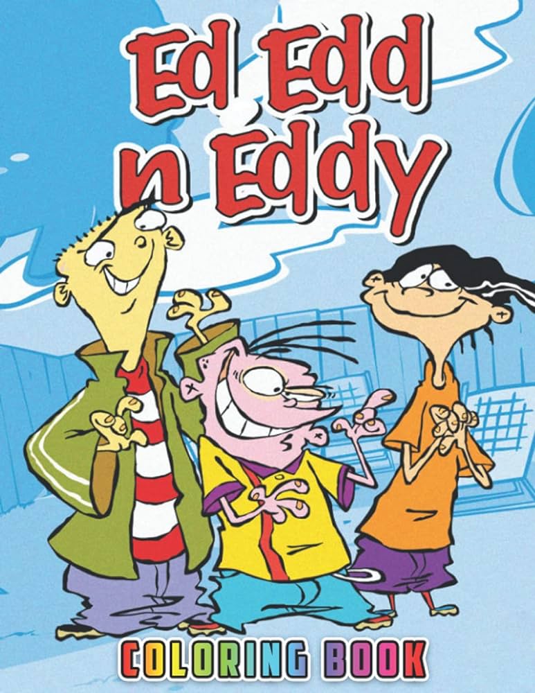 Ed edd n eddy coloring book cute cartoon character coloring book for kids with over coloring pages in high