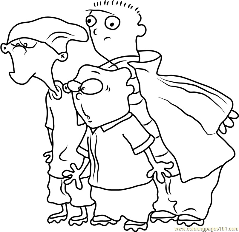 Ed edd n eddy coloring page for kids