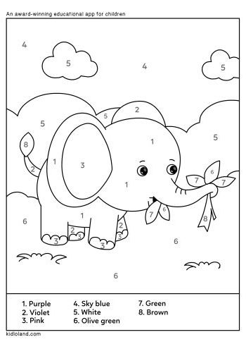 Download free color by number and educational activity worksheets for kids