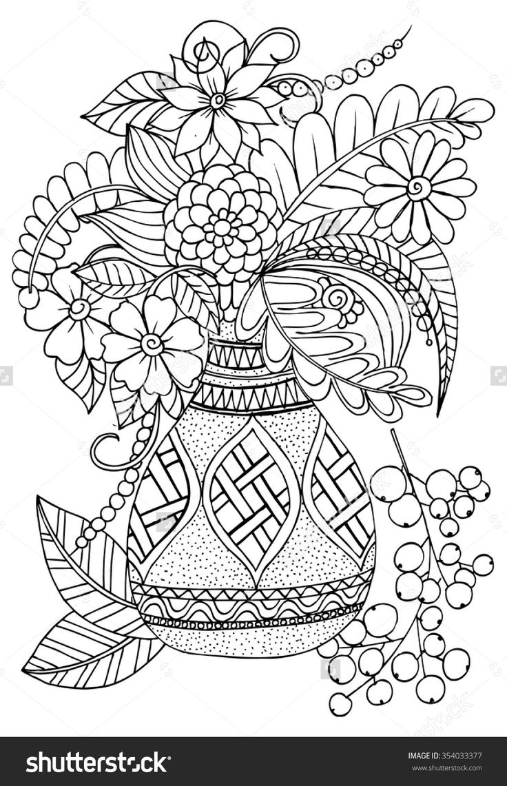 Flower coloring pages coloring pictures free adult coloring pages