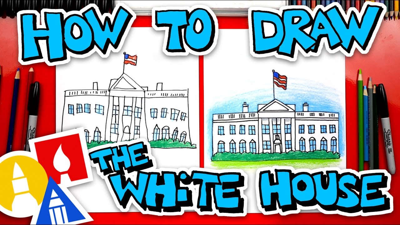 How to draw the white house