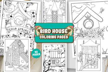 White house coloring page tpt