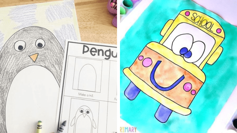 Free directed drawing activities for kids