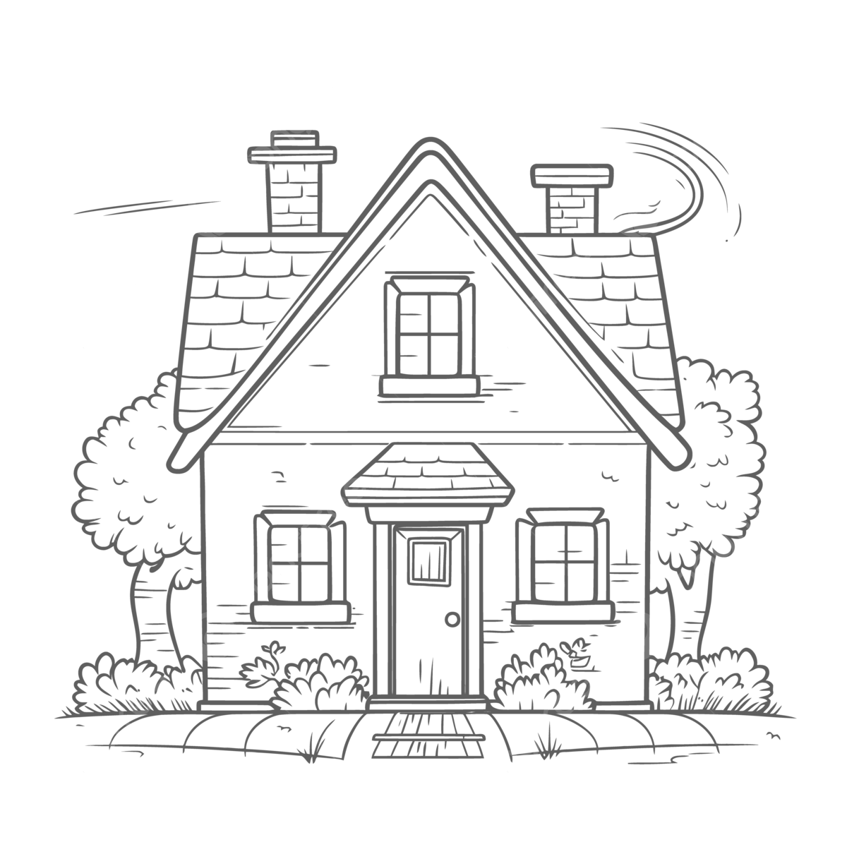 House coloring page free house coloring pages free house coloring pages free house coloring pages for all ages outline sketch drawing vector house drawing wing drawing ring drawing png and vector with