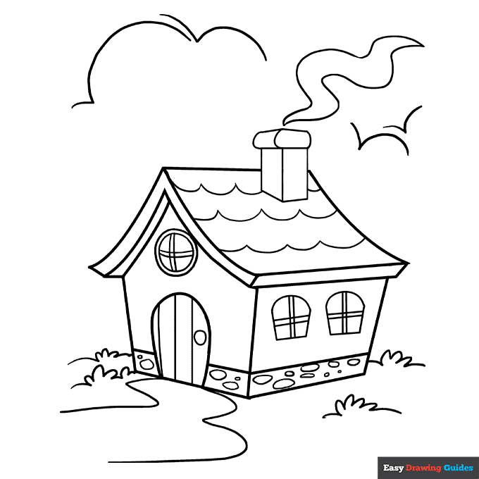 Free printable house coloring pages for kids